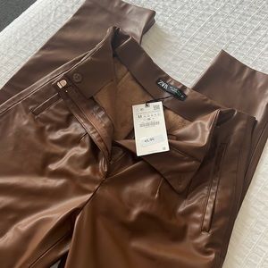 Zara leather pants